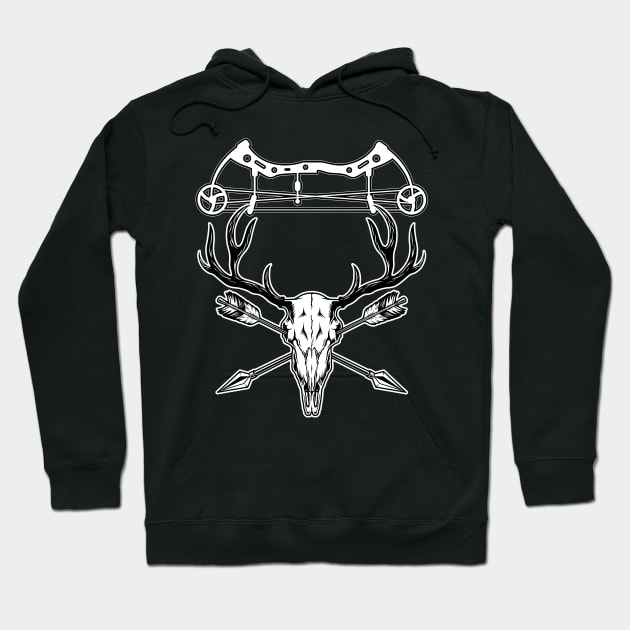 Deer Bow Hunter Bowhunting For Hunting Season Archer Hoodie by sBag-Designs